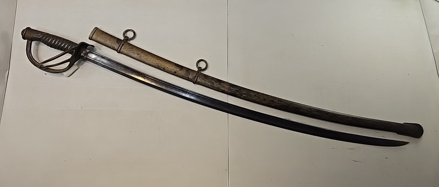 Mansfield & Lamb Civil War Model 1860 Cavalry Sword w/Scabbard - 1863