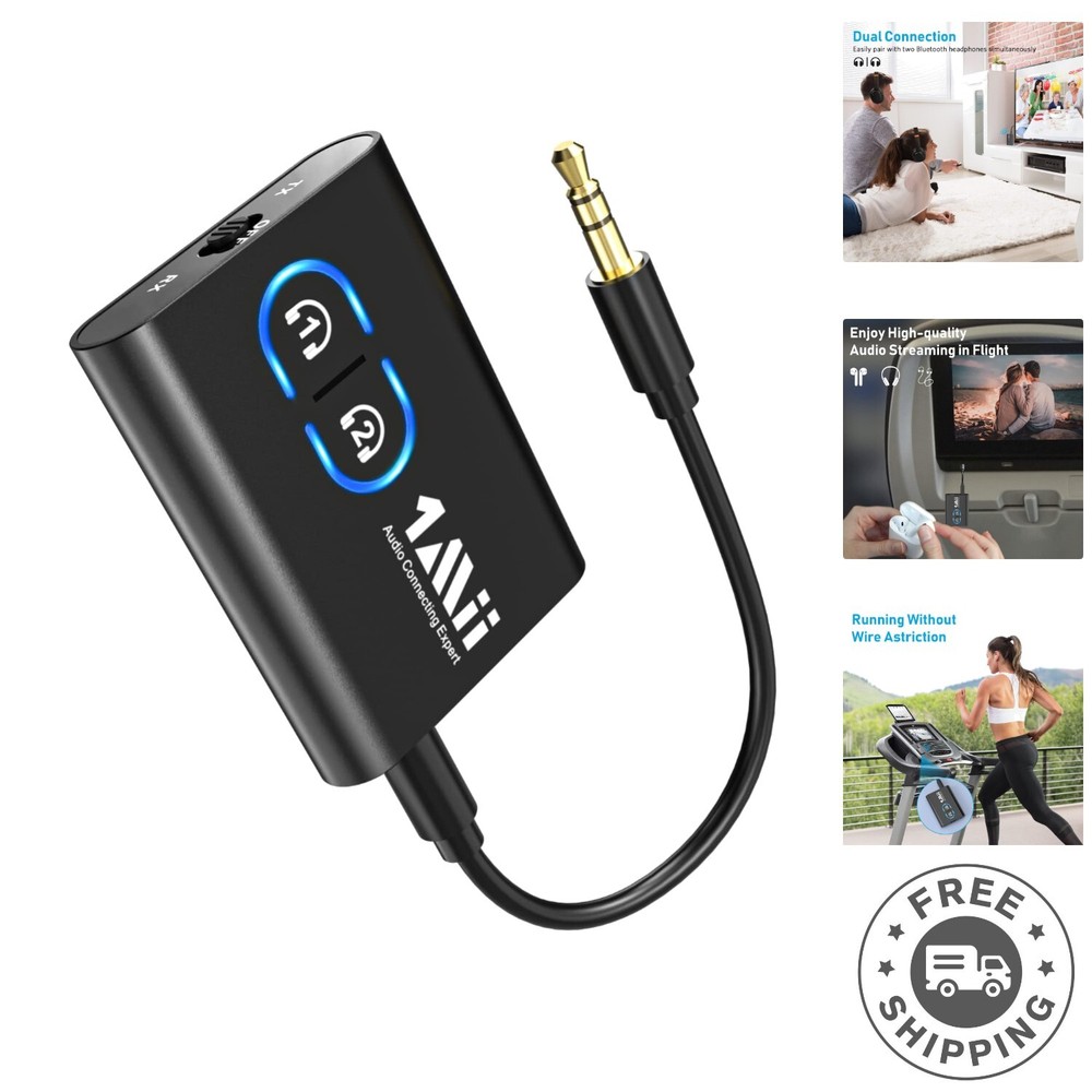 High-Performance Bluetooth 5.3 Audio Adapter - Ultra-Low Latency & Long Battery