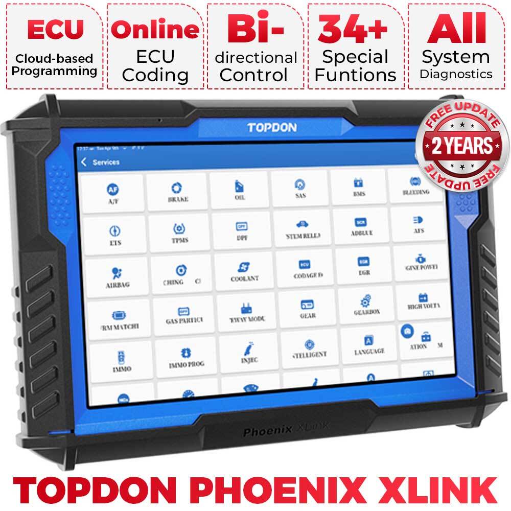 TOPDON Phoenix Xlink Cloud-Based Programming & Coding Tool Diagnostic Scanner