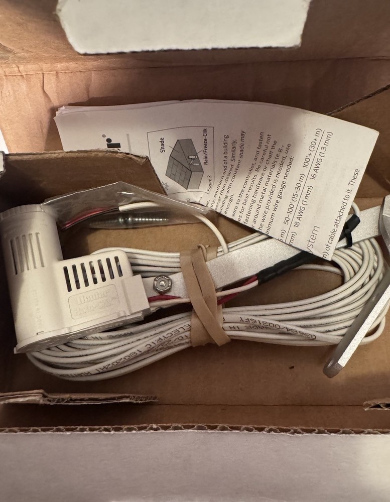 Hunter Rain-Clik Wired Rain Sensor, Automatic Irrigation Shut-Off System New