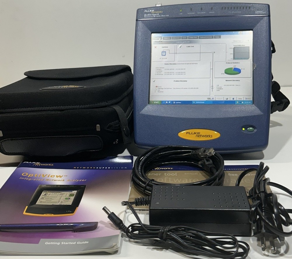 Fluke Network Optiview Series II Integrated Network Analyzer Excellent Condition