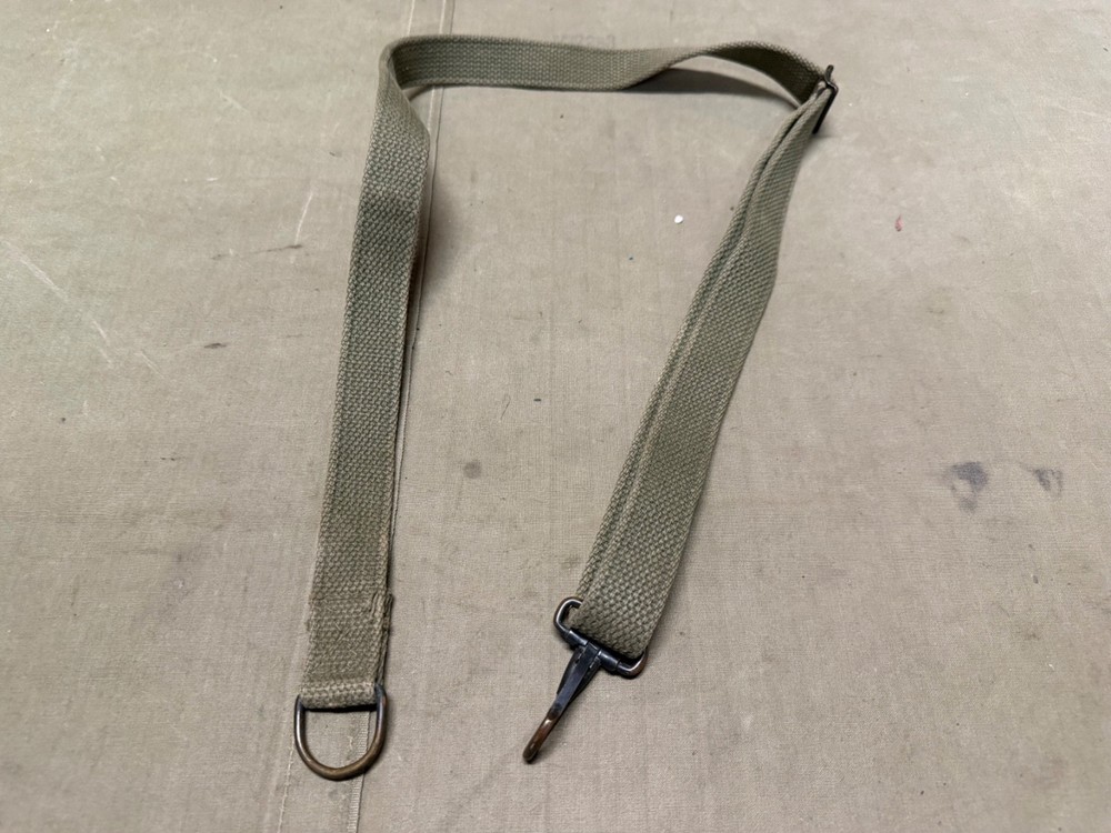 ORIGINAL WWII US ARMY GP AMMO EQUIPMENT CARRY STRAP-OD#3