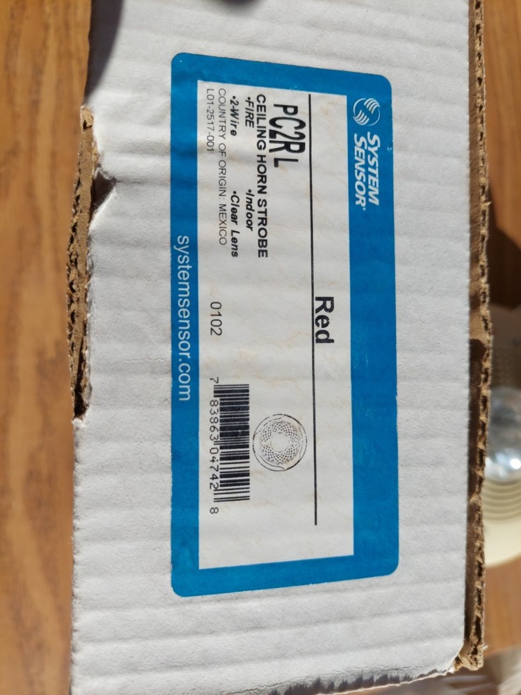 System Senor Pc2rl Ceiling Horn Stobe