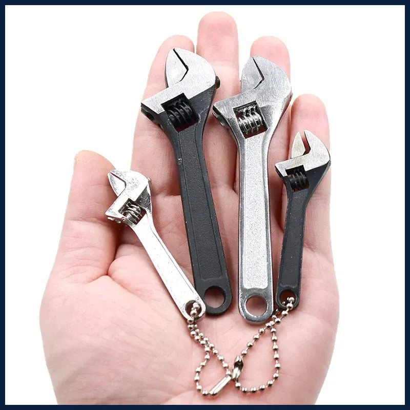 Mini 2.5/4 Inch Adjustable Spanner Open-End Wrench Tools Small Wrench