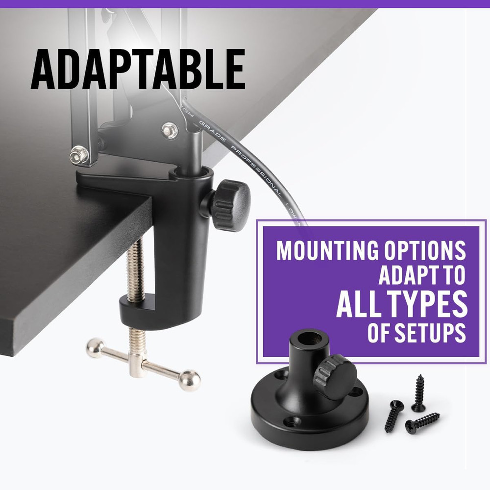 MBS5000 Broadcast Mic Boom Arm - Experience Unparalleled Control and Versatility