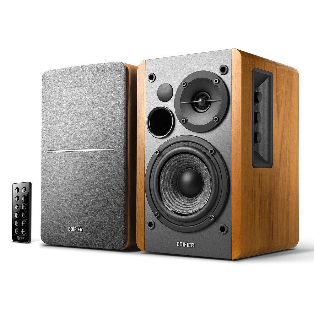 Edifier R1280DB Wireless Bookshelf Speakers Bluetooth Remote and Knobs Control