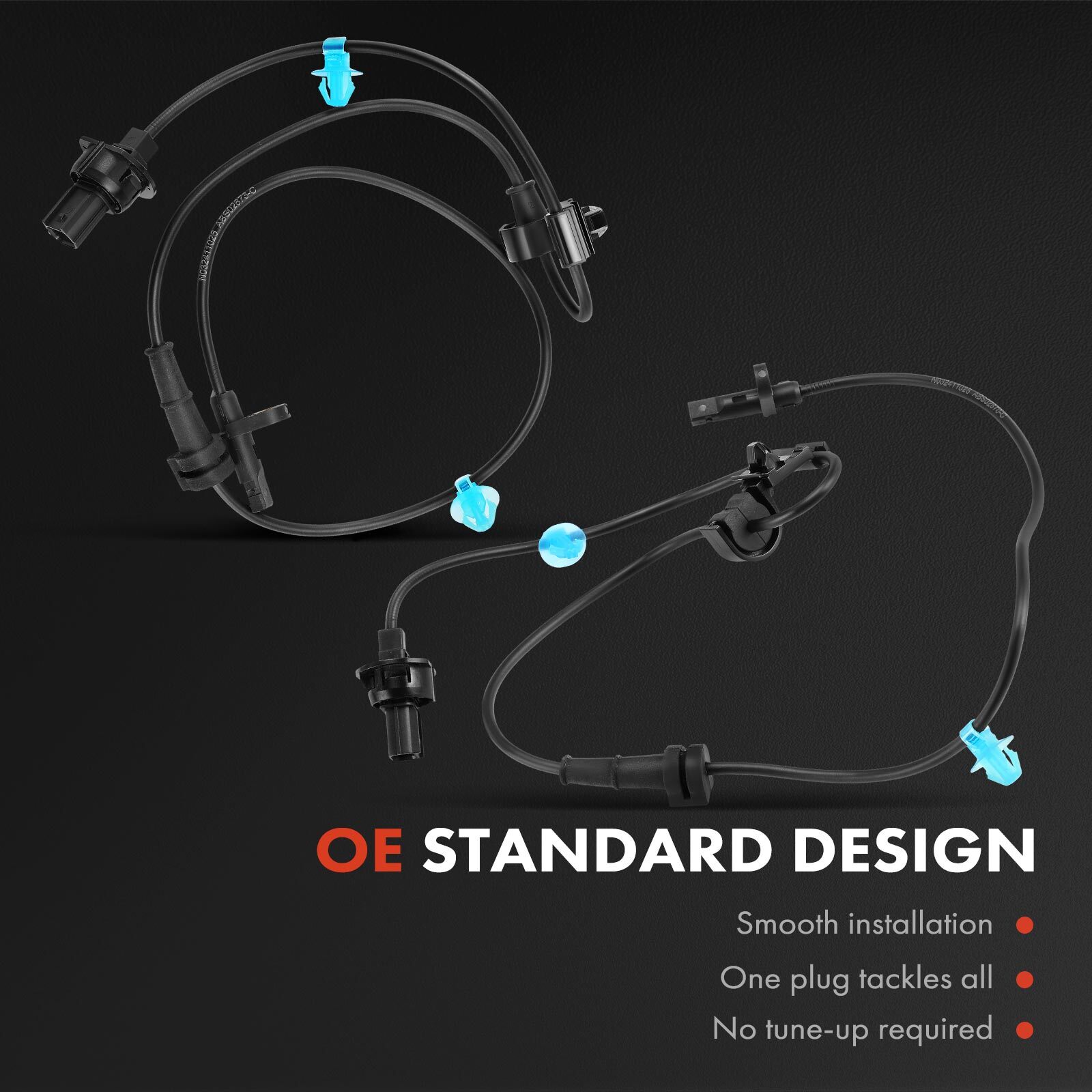 2x Front LH & RH ABS Wheel Speed Sensor for Honda Passport 19-20 Pilot Acura MDX