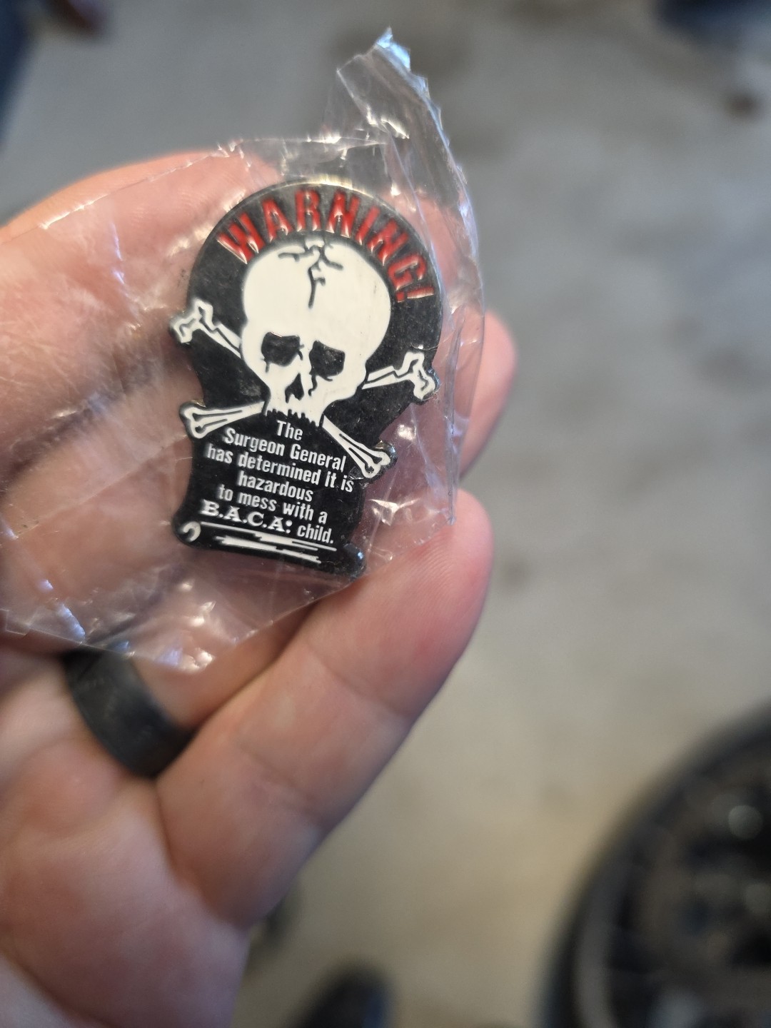Bikers Against Child Abuse Pin
