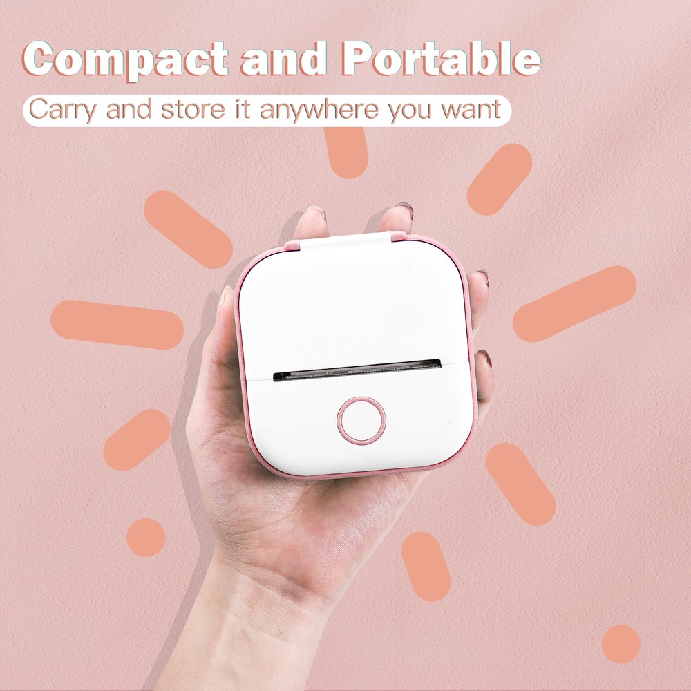 Phomemo T02 Pocket Wireless Bluetooth Thermal Paper Printer Photo Label Maker