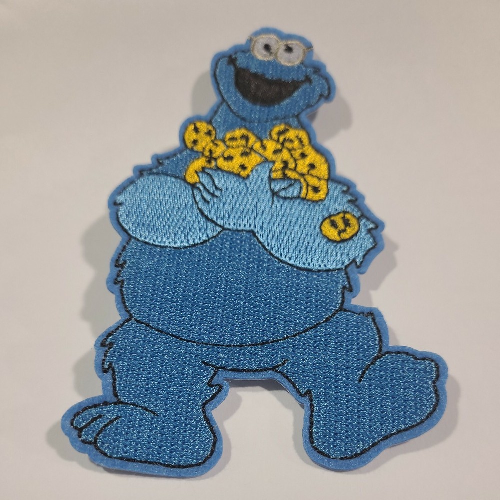 Sesame Street "Cookie Monster" Embroidered Patch -new