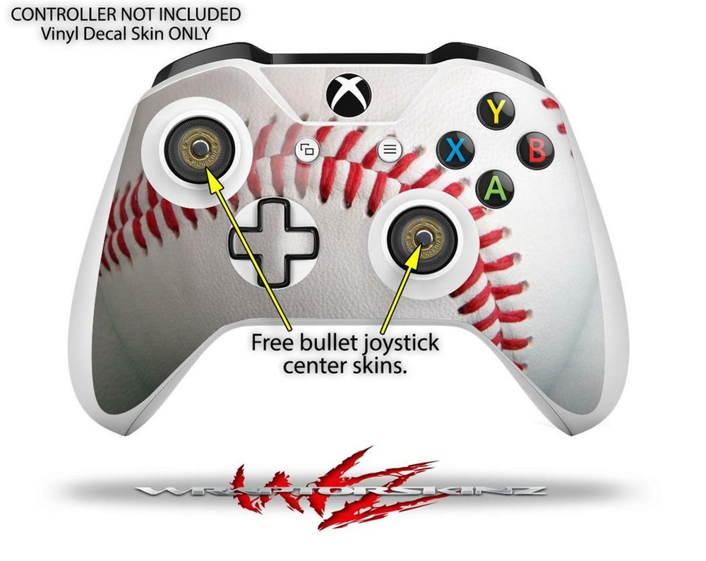 Skin XBOX One S Console Controller Baseball