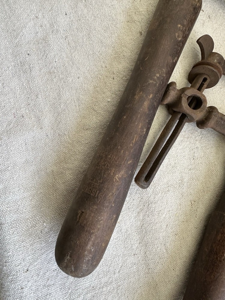 Vintage Cross Cut Logging Saw Handles