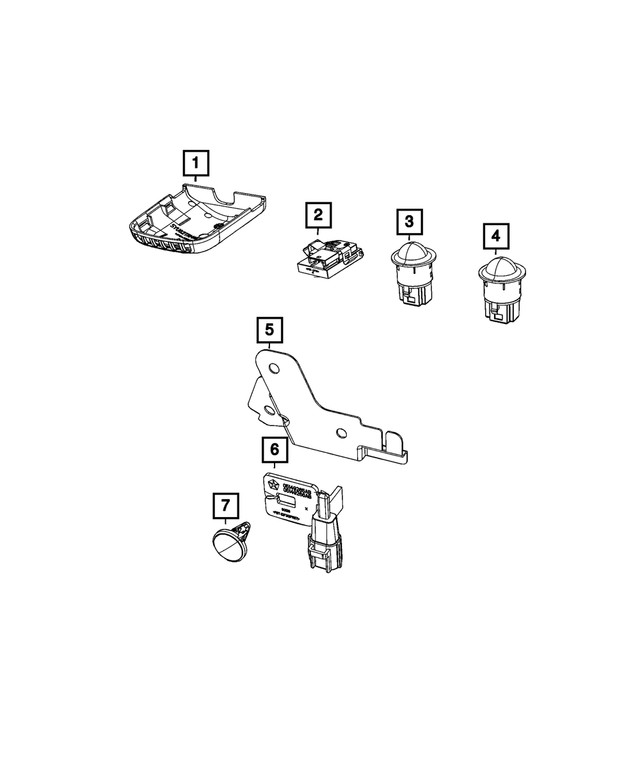 Genuine Mopar Ambient Temperature Sensor 68518243AA