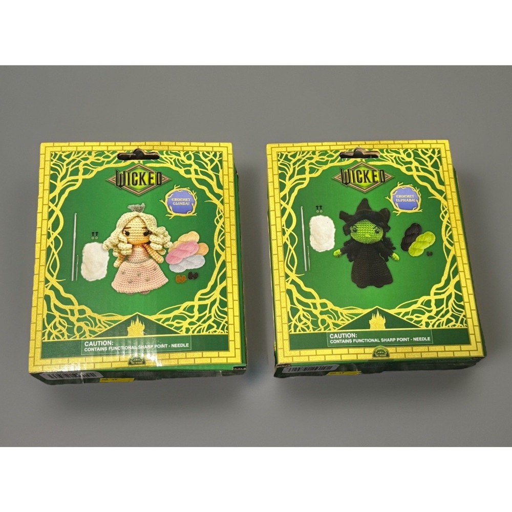 🔥Wicked Crochet Kit Bundle - Glenda & Elphaba BNWT🔥