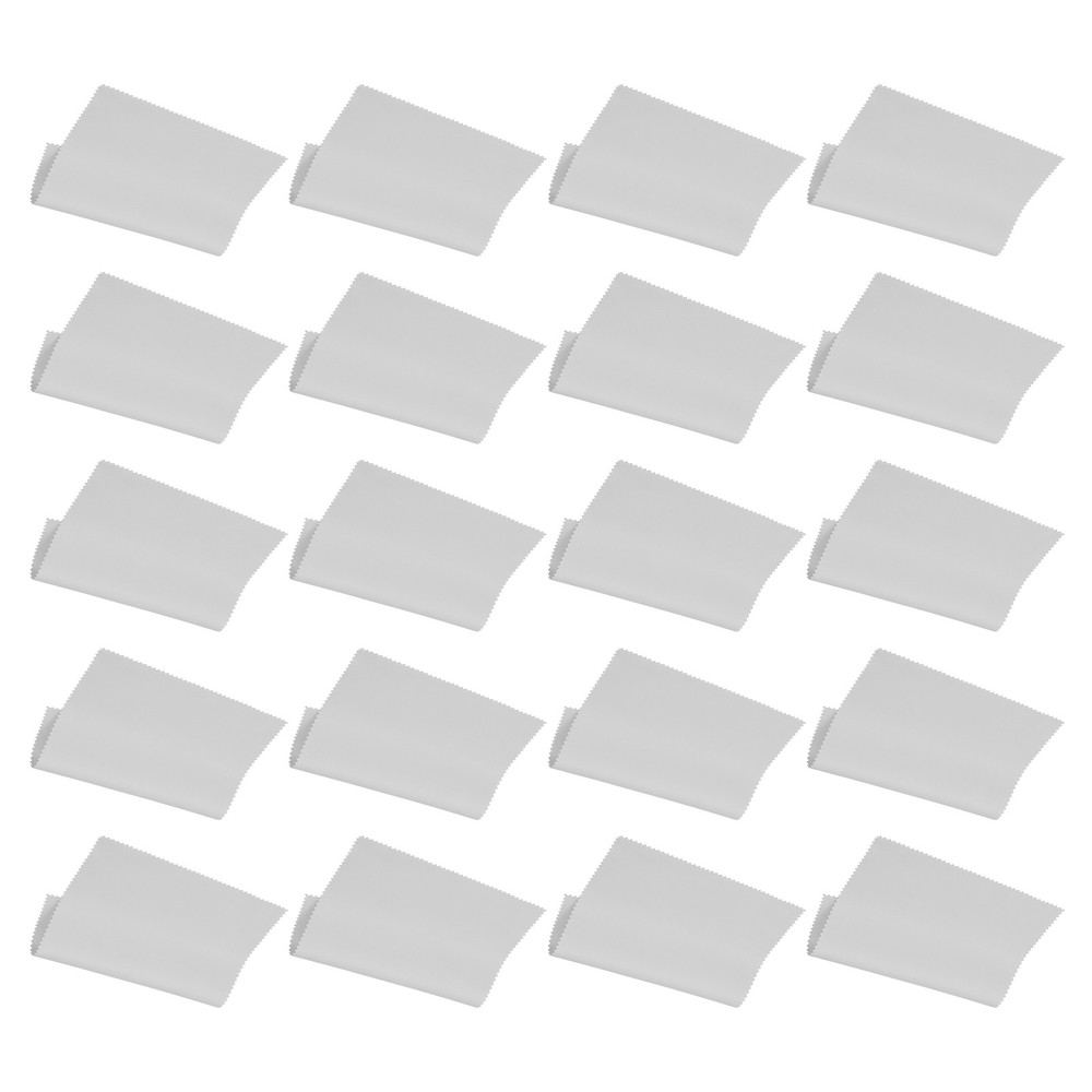20Pcs 7"x6" Microfiber Cleaning Cloth CAMERA LEN Grey