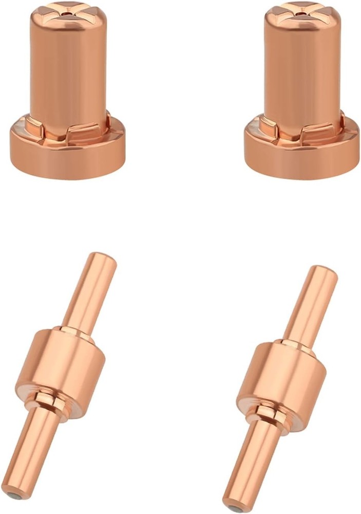 Versatile 40 PCS Copper Plasma Cutter Consumables for Enhanced Cutting Precision