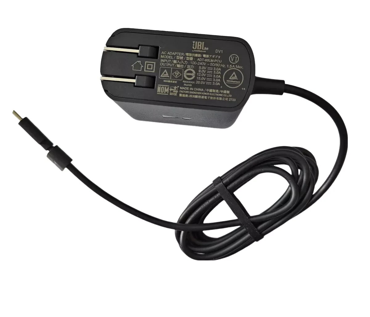 20V 3A 60W USB C Power Supply Charger For JBL Xtreme 3 Speaker