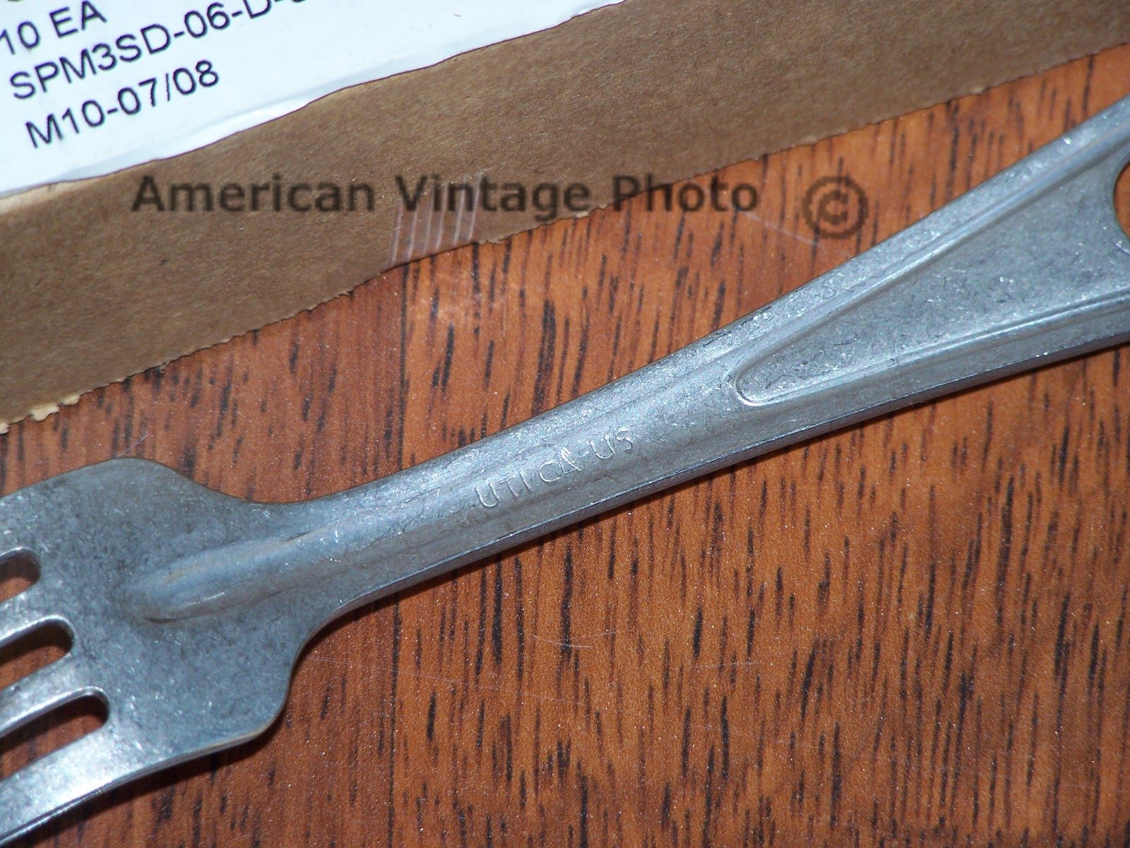 Mess Fork Military Stainless Eating Utensil Silverware Vietnam Army USMC w P38