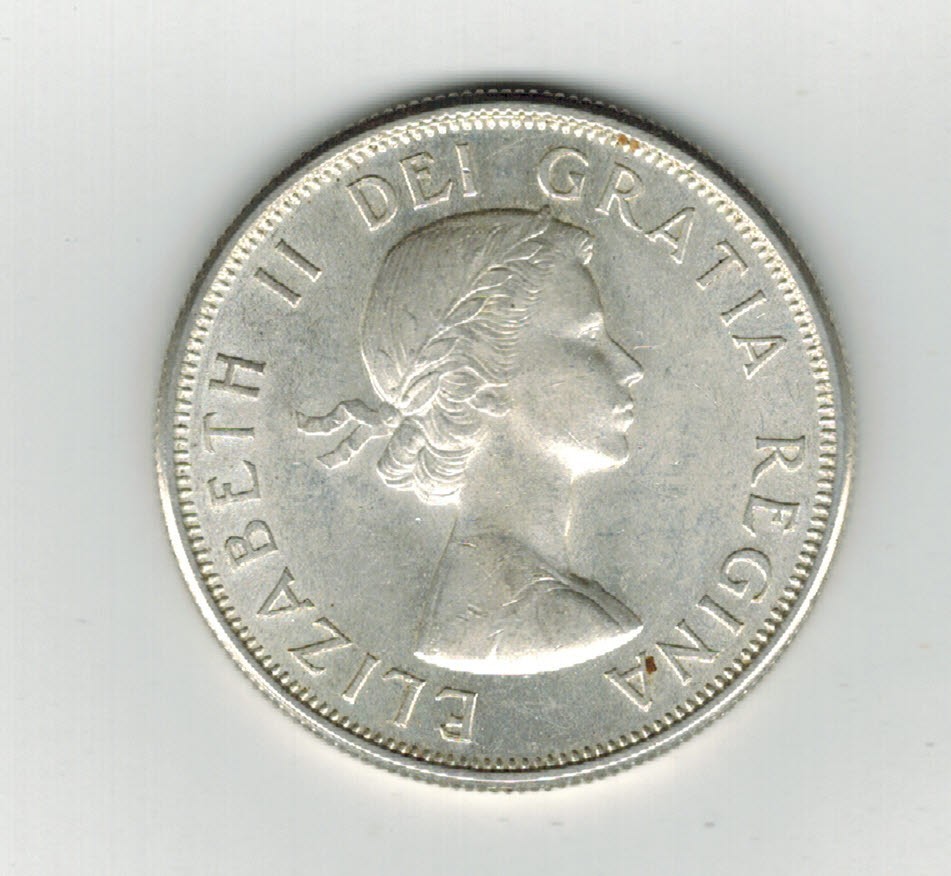 1961 Canadian SILVER Half Dollar