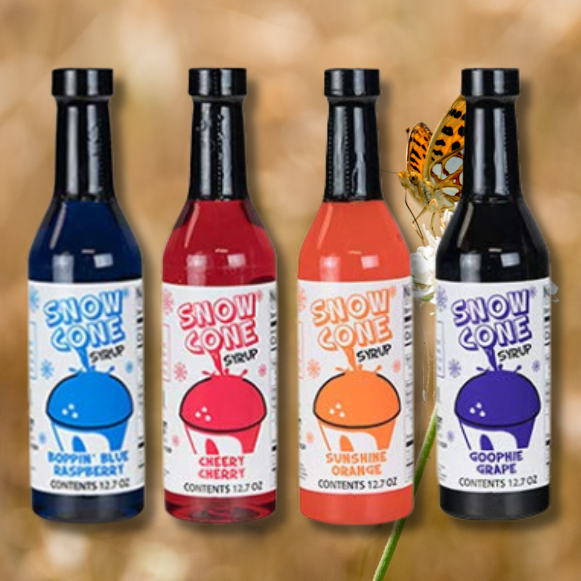 12.7Oz Snow Cone Syrups (4 Pack)