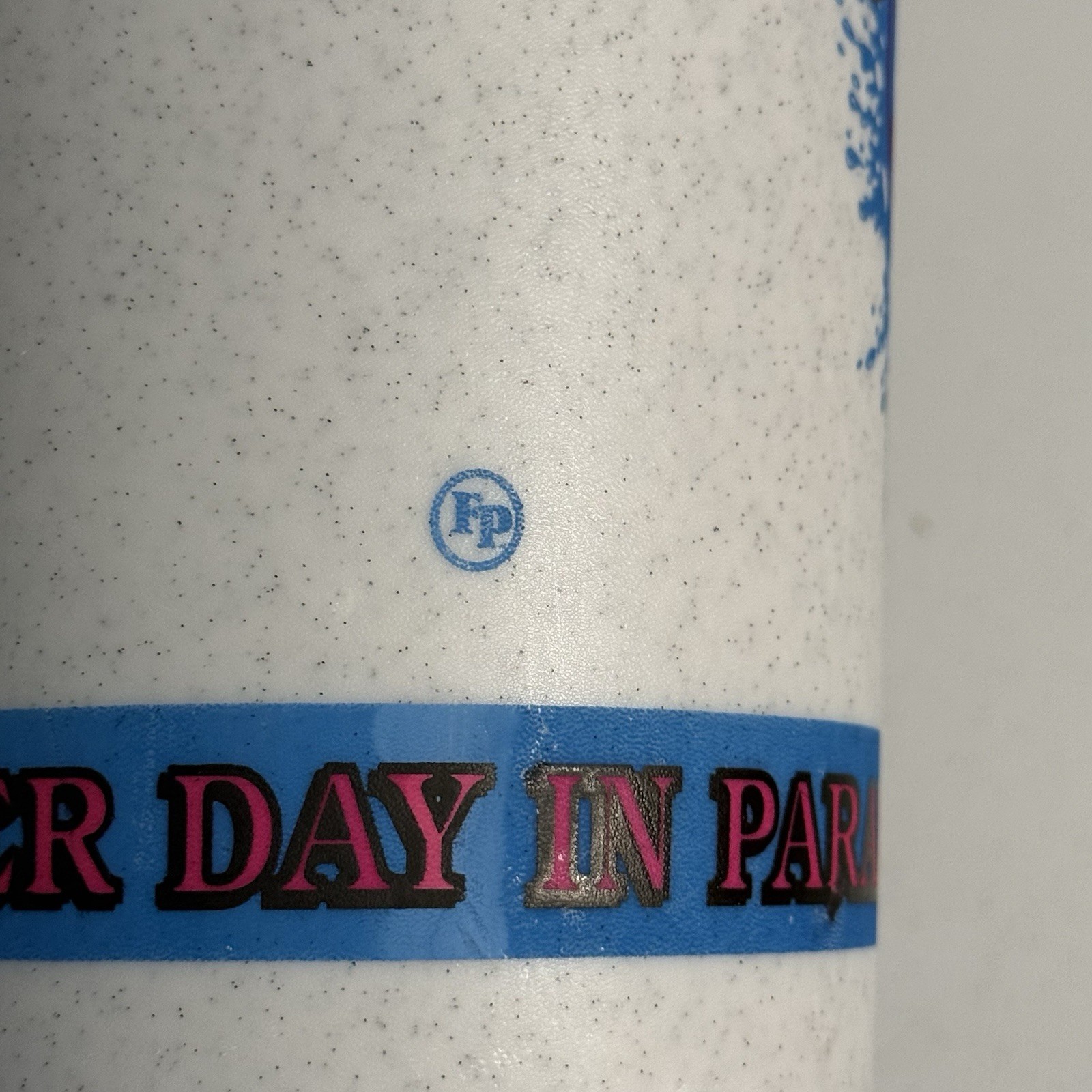 TWO Vintage Fountain Drinks Splash Into Hawaii Aladdin Travel Mugs Cups W/Lids