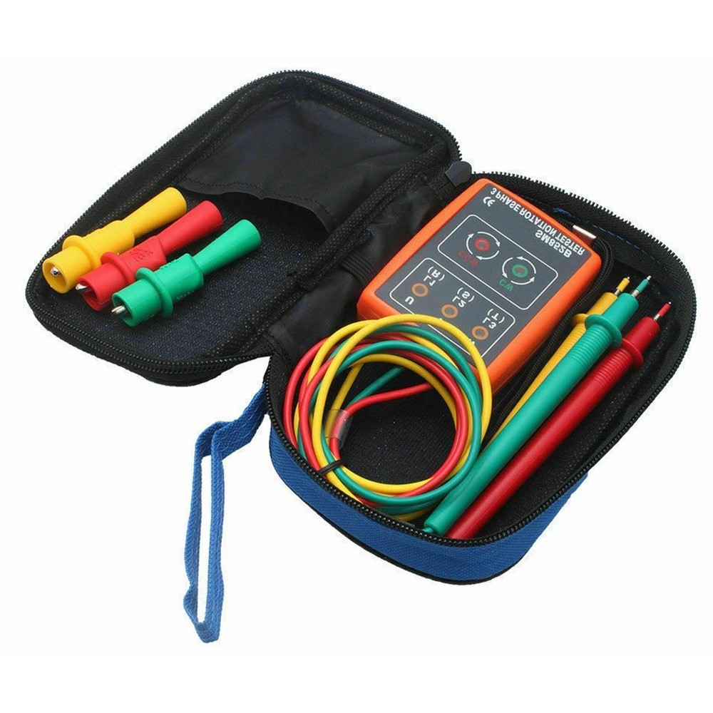 Reliable 3 Phase Sequ ence Tester for Rotation Detection with LED Indicator