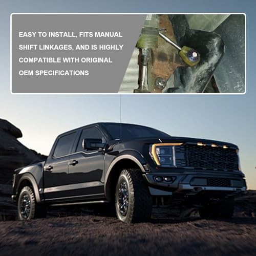 2PCS Transfer Case Shift Linkage Bushings with E-Clips, Transfer Shift Control