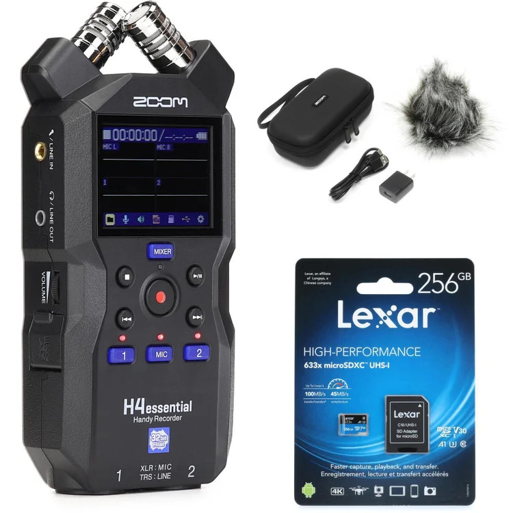 Zoom H4essential Portable Recorder Essentials Bundle