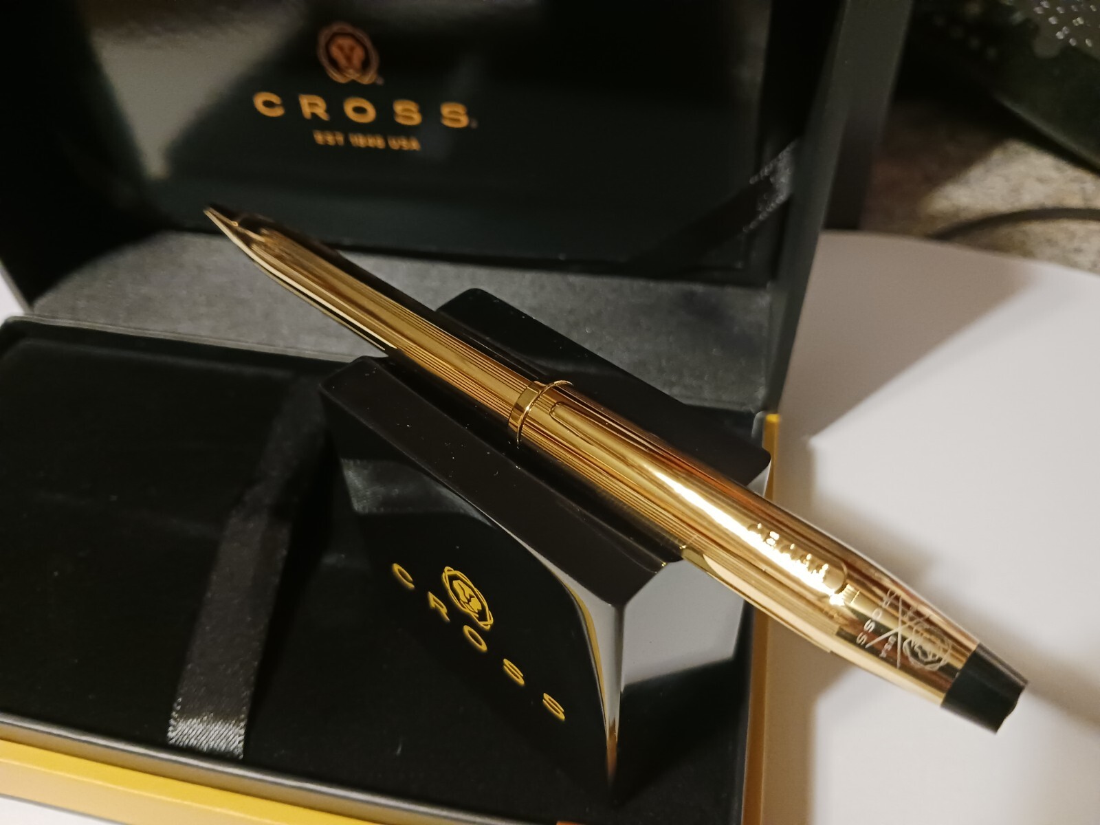 NEW Cross USA Classic Century II 23kt Gold Ballpoint Pen $300 CHRISTMAS GIFT