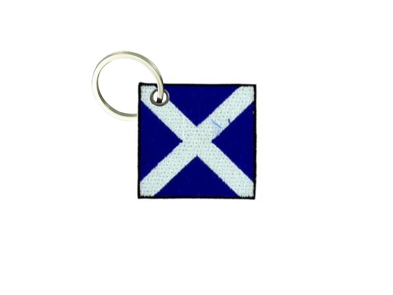 Embroidered keychain patch patch flag international nautical code M MIKE
