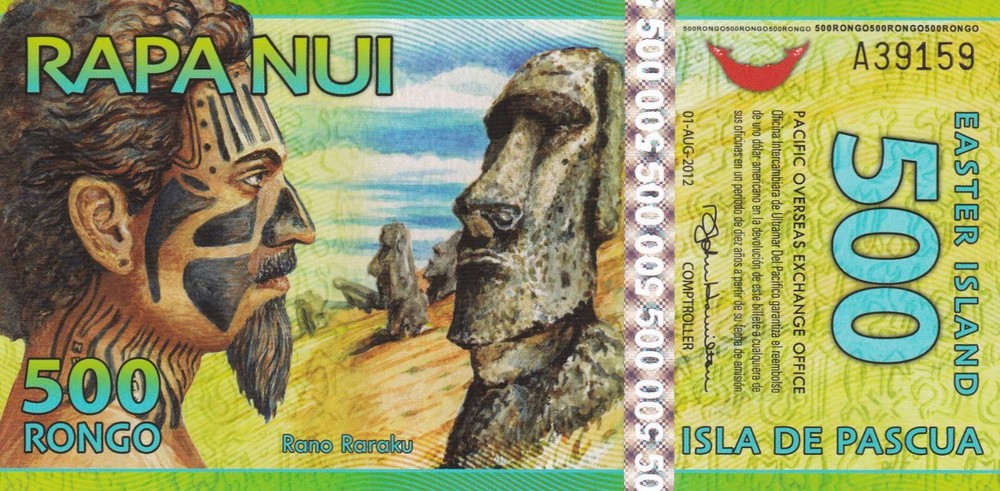 Eastern Islands, 500 Rongo, Test Note, UNC