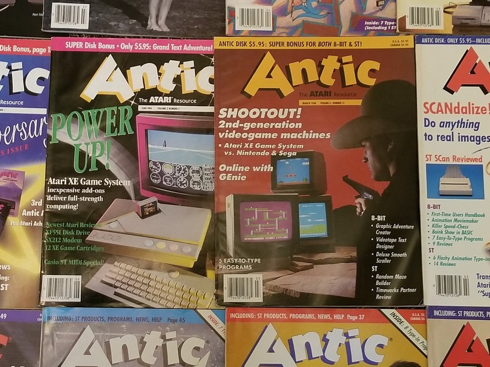 1986-88 Antic Atari / Analog Computing Magazines Computer vtg LOT Collection 80s