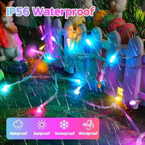 30 LED Easter String Lights - 11.5Ft Colored Battery Mini Light with 8 Pastel