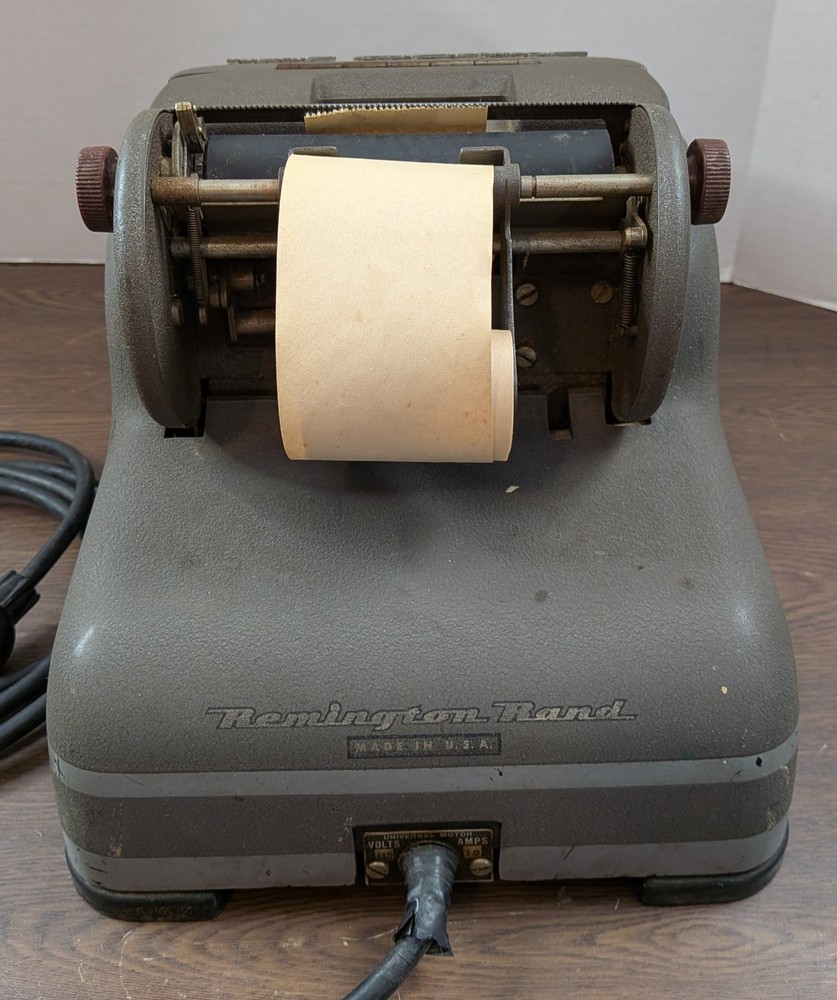 Vintage Remington Rand Adding Machine - 10 Key - WORKING