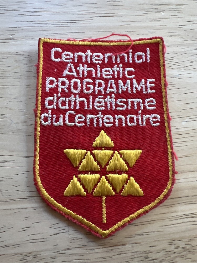 Vintage 1967 CENTENNIAL ATHLETIC PROGRAMME Canada Centennial Patch