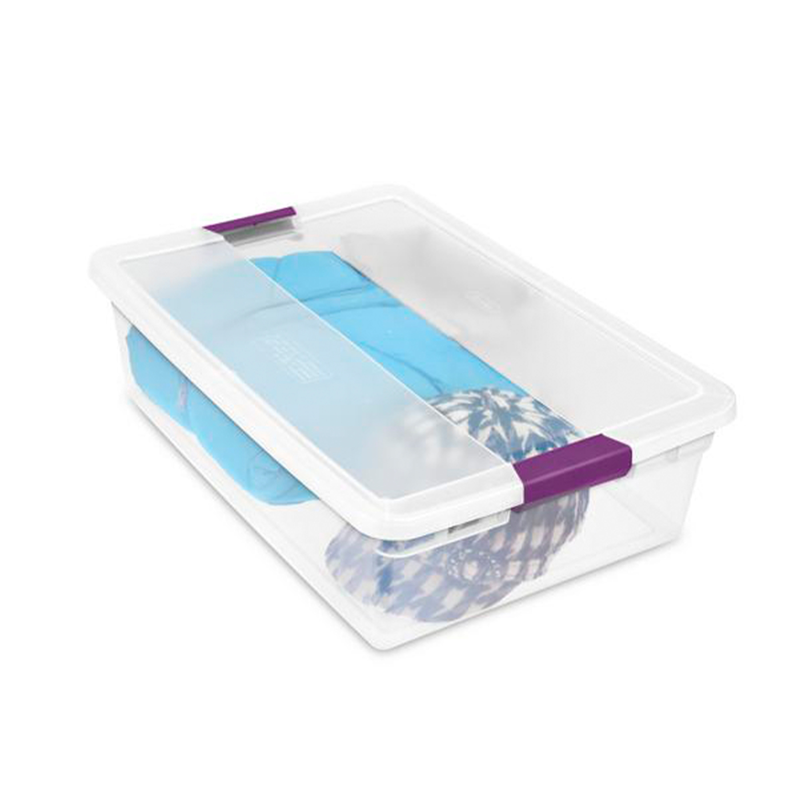 Sterilite 32 Quart Clear View Storage Container Tote w/ Latching Lid, (6 Pack)