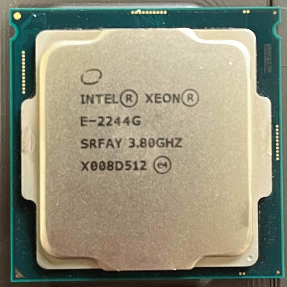 Intel Xeon E-2244G 4 CORE 3.8-4.8GHz 8M LGA1151 71W SRFAY CPU processor