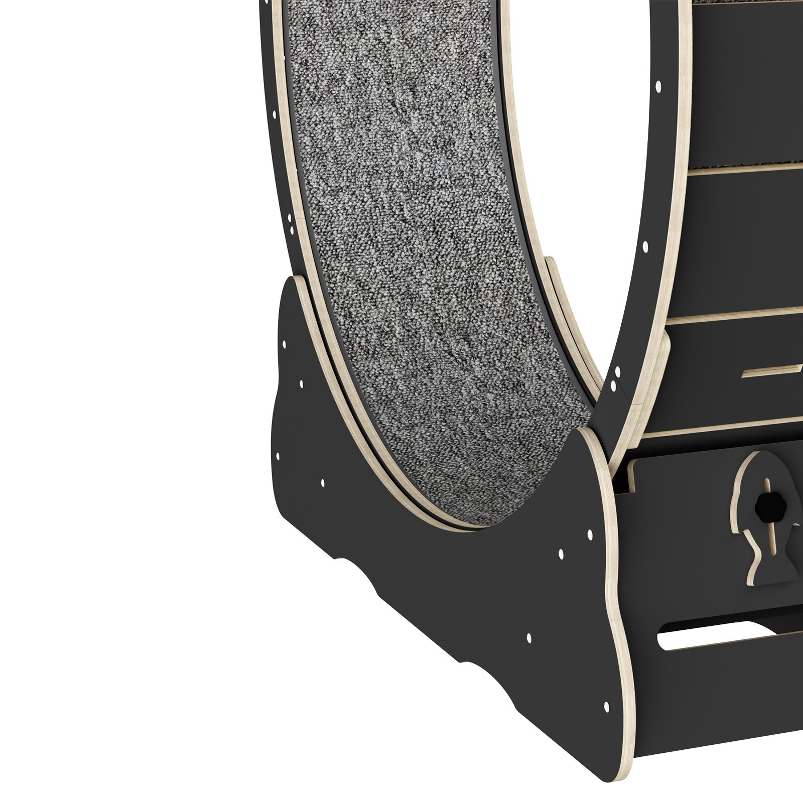 Cat Exercise Wheel Solid Wooden Cat Treadmill Running Wheel Cat Sport Kitty Toy