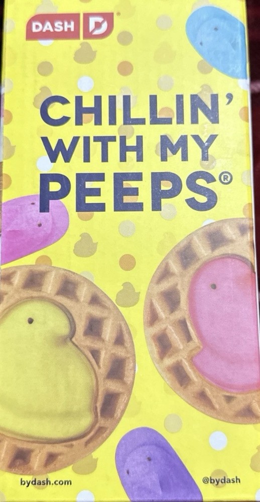 Dash Easter Peeps Mini Waffle Maker Limited Edition New In Box Yellow