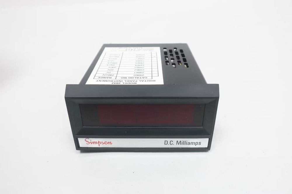 Simpson 2842 24868 Digital Panel Meter 200ma 120v-ac
