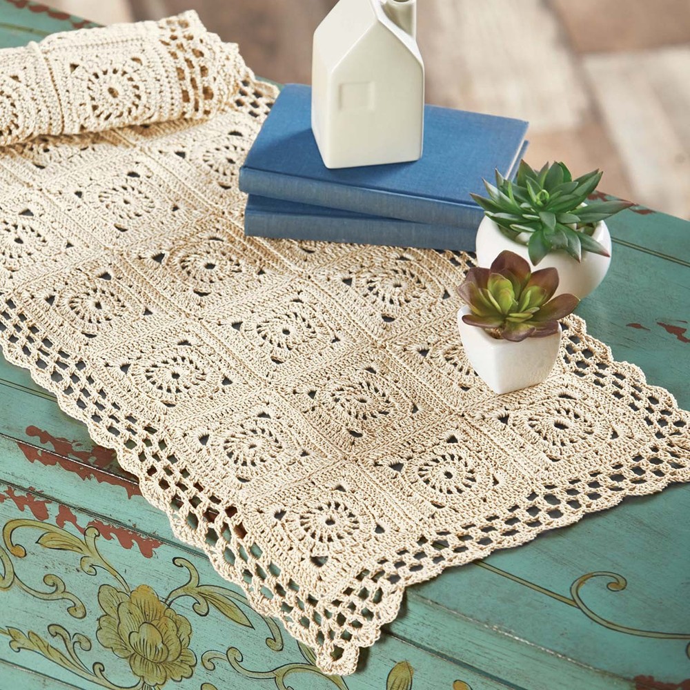 Herrschners® Lacy Table Runner Crochet Yarn Kit
