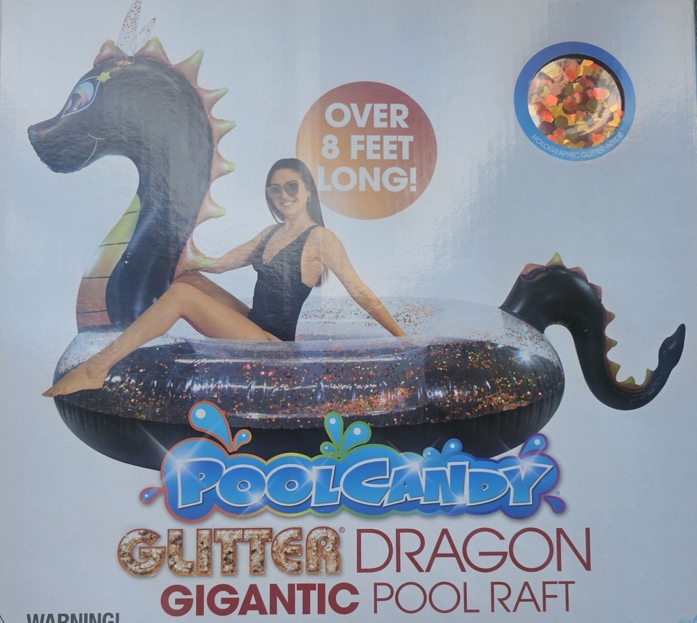 PoolCandy Glitter Dragon Gigantic pool raft