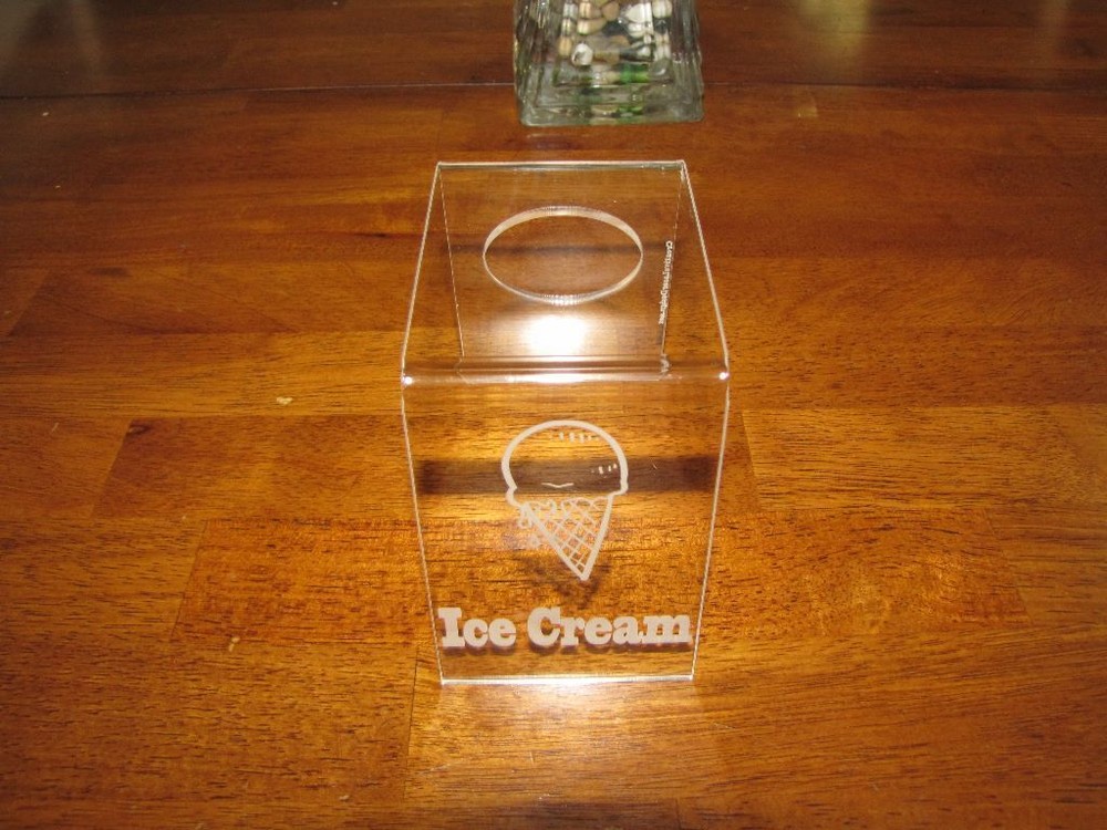 Custom Engraved Acrylic Single Snow Cone Holder