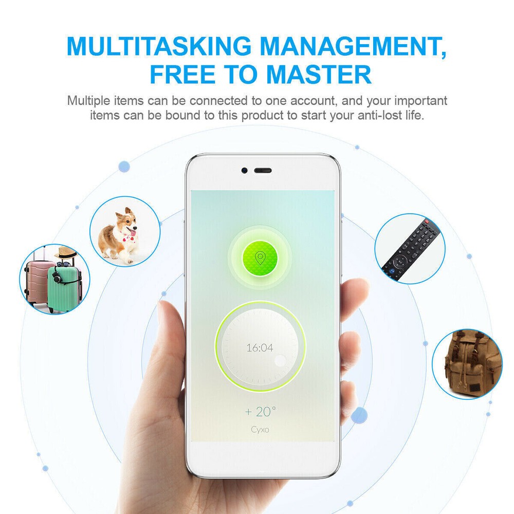 Mini Bluetooth GPS Tracking Key Child Older Pet Finder Tracker Location Device