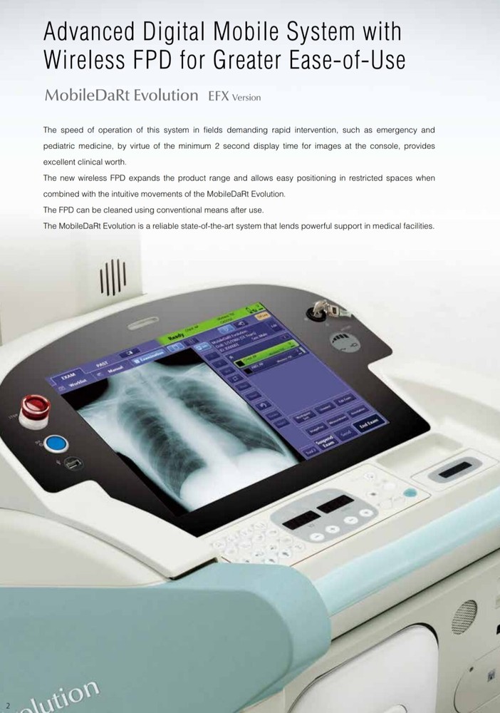 mobile digital xray wireless MobileArt Evolution MX7 SHIMADZU MobileDaRt