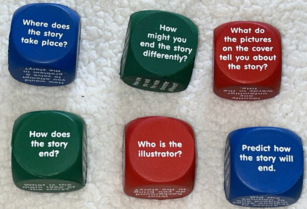 Learning Resources Reading Comprehension Cubes Homeschool Soft Foam Set 6 Guided