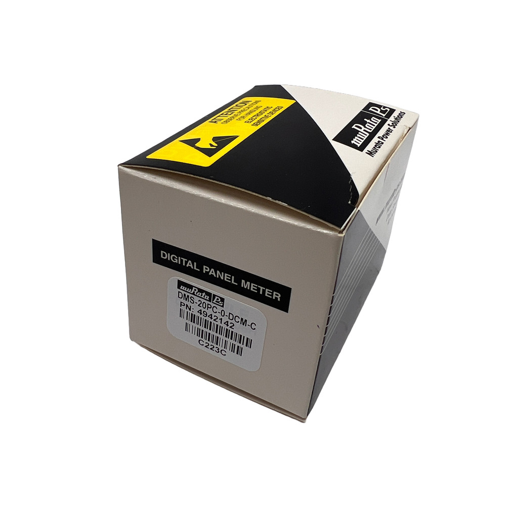 MURATA Digital Panel Mount Volt Meter Red L.E.D. DMS-20PC-0-DCM-C 4.5-19.99VDC