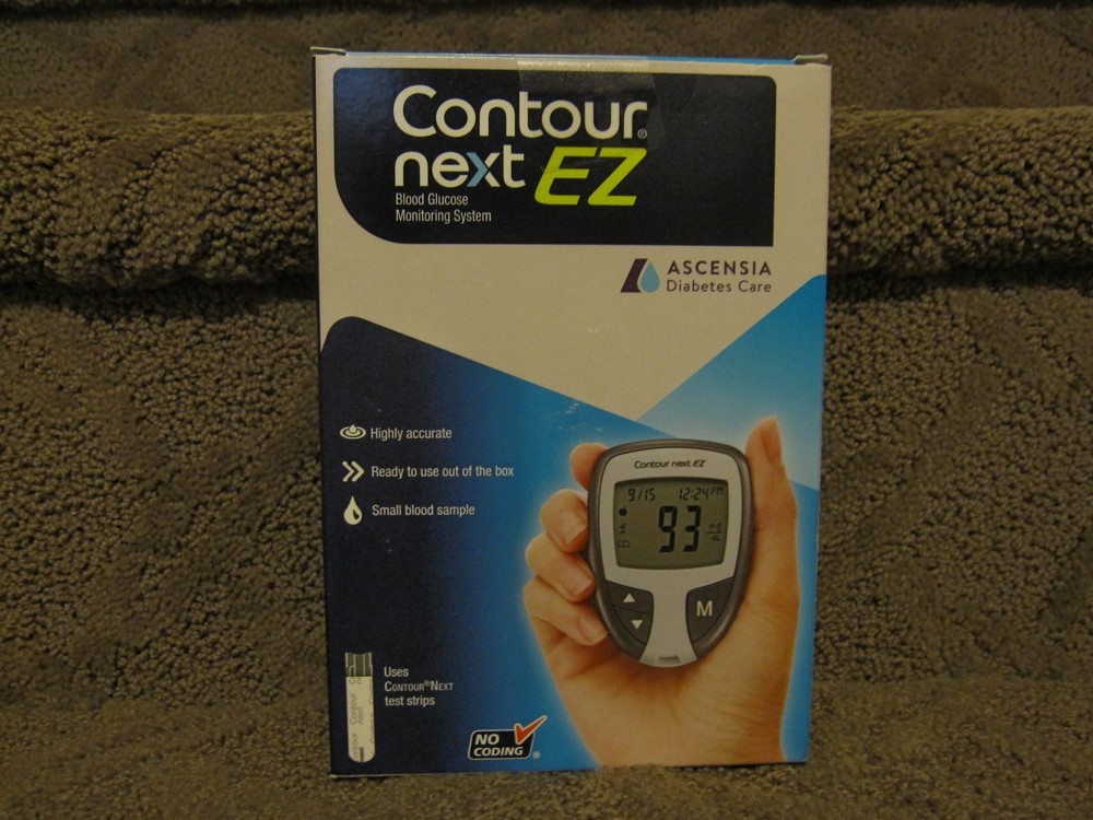Contour Next Ez Blood Glucose Meter Accurate Testing No Coding 04/2028