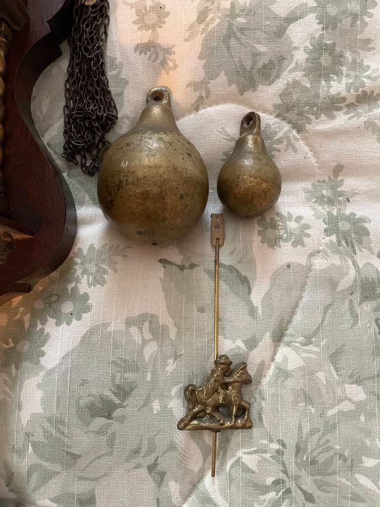 Dutch Zaanse Wall Clock with Weights and Pendulums