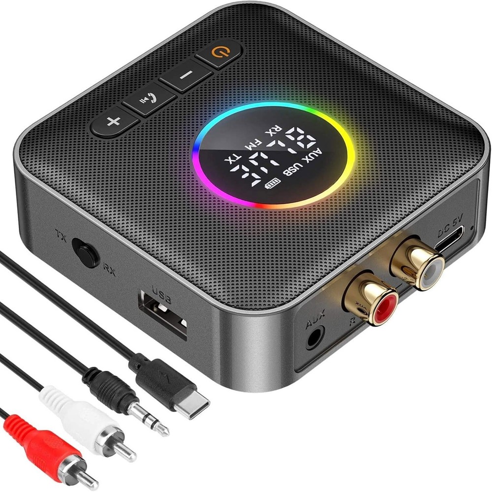 Mutiilfunction 3in1 Bluetooth 5.4 FM Transmitter Receiver Audio Adapter AUX